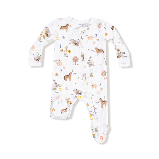 2 Way Zipper Footie Baby Sleepwear Angel Dear Signature Angel Dear Everetts Place: Online Boutique
