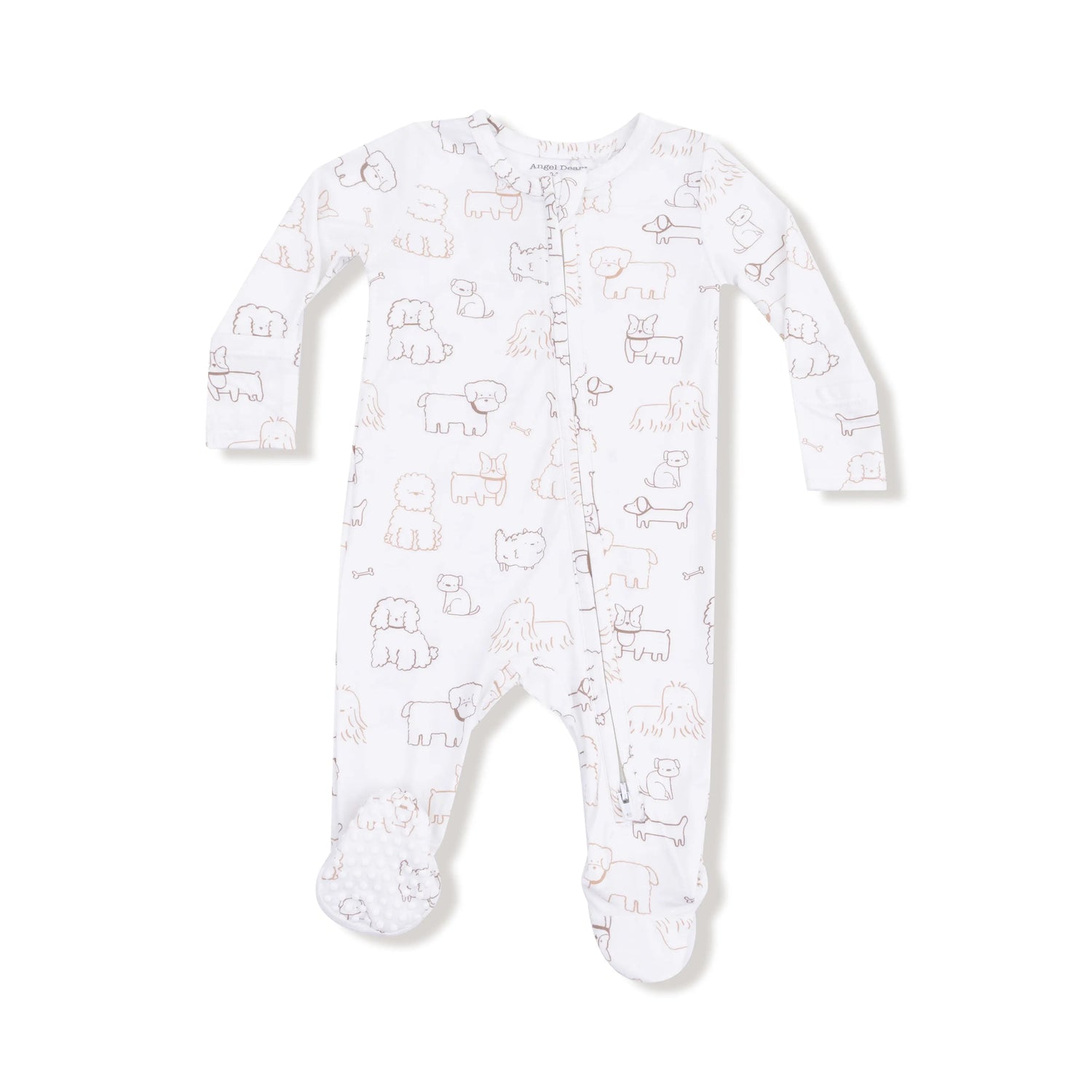 Angel Dear 2 Way Zipper Footie For Babies Soft Bamboo Fabric Cozy - Apparel & Accessories > Clothing > Baby & Toddler Clothing > Baby & Toddler Sleepwear 651