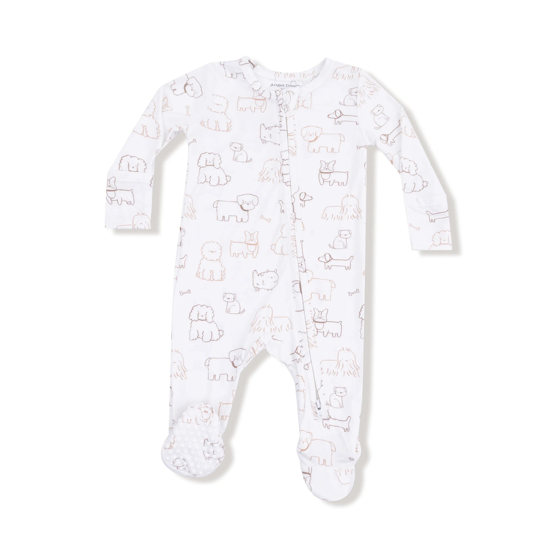 2 Way Zipper Footie For Babies Soft Bamboo Fabric Cozy Angel Dear Everetts Place: Online Boutique