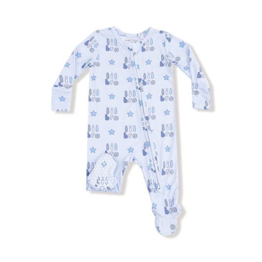 2 Way Zipper Footie for Babies Soft Viscose from Bamboo Fabric Signature Prints Angel Dear Everetts Place: Online Boutique