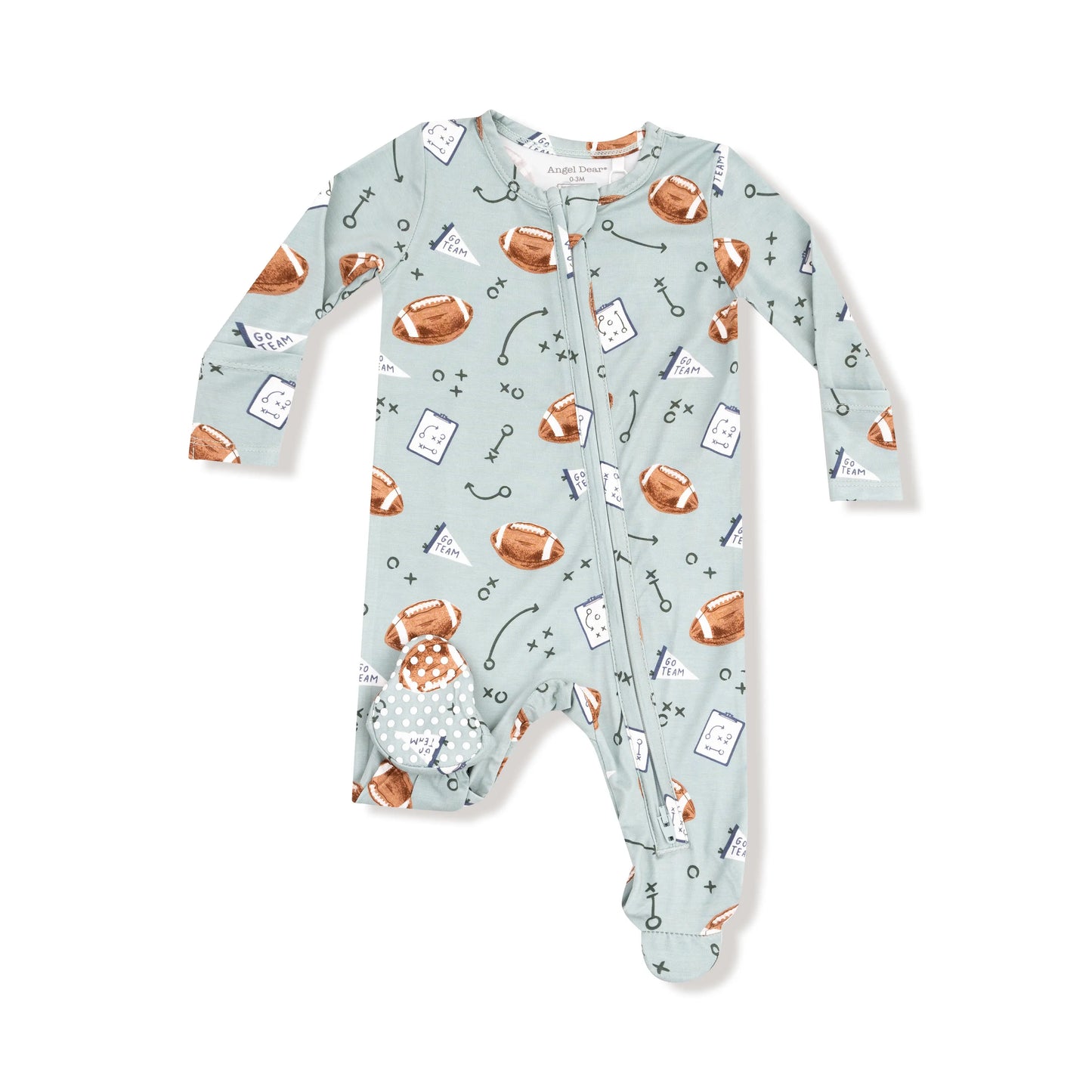 2 Way Zipper Footie for Babies in Soft Viscose from Bamboo Fabric Angel Dear Everetts Place: Online Boutique