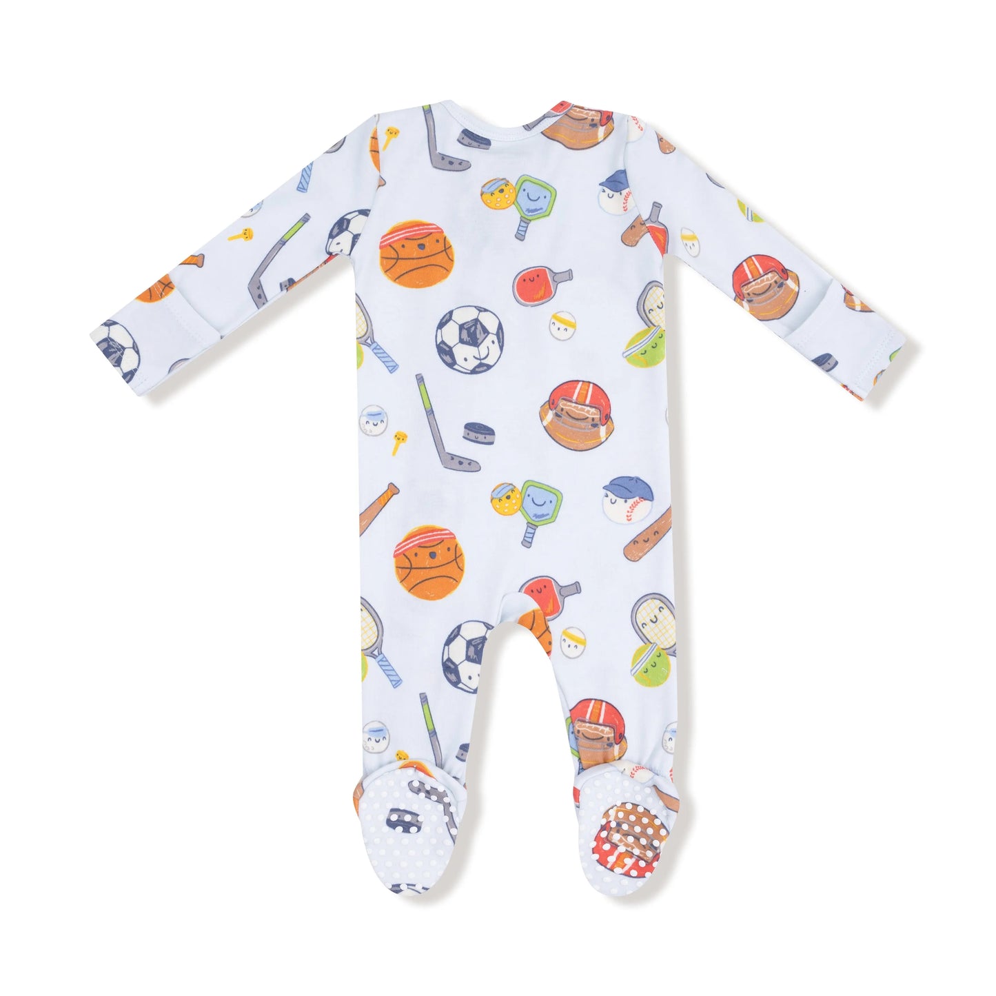 2 Way Zipper Footie in Organic Cotton Jersey with Signature Prints Angel Dear Everetts Place: Online Boutique