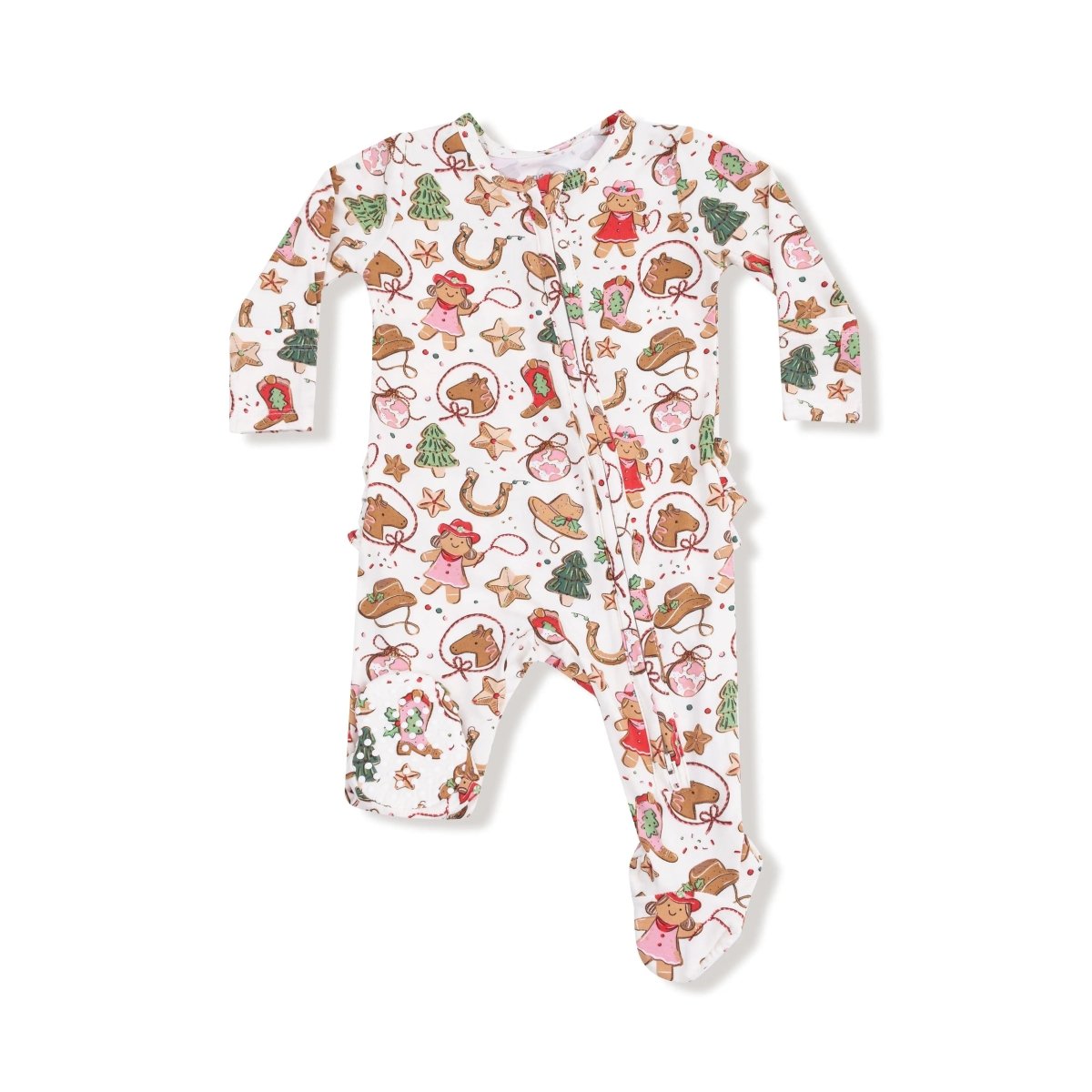 2 Way Zipper Ruffle Back Footie Angel Dear Everetts Place Boutique