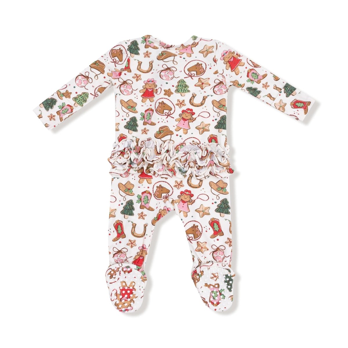2 Way Zipper Ruffle Back Footie Angel Dear Everetts Place Boutique