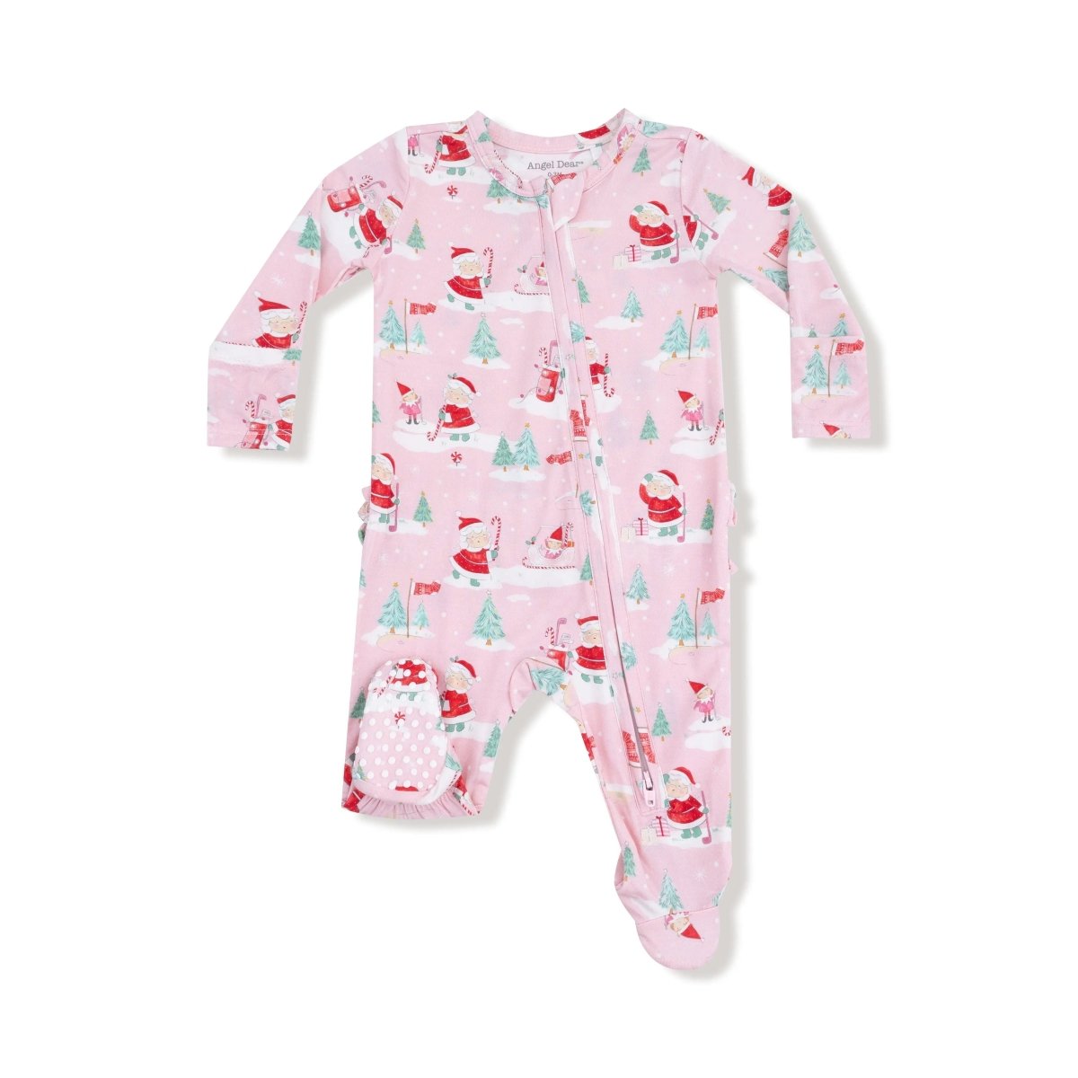 2 Way Zipper Ruffle Back Footie Angel Dear Everetts Place Boutique