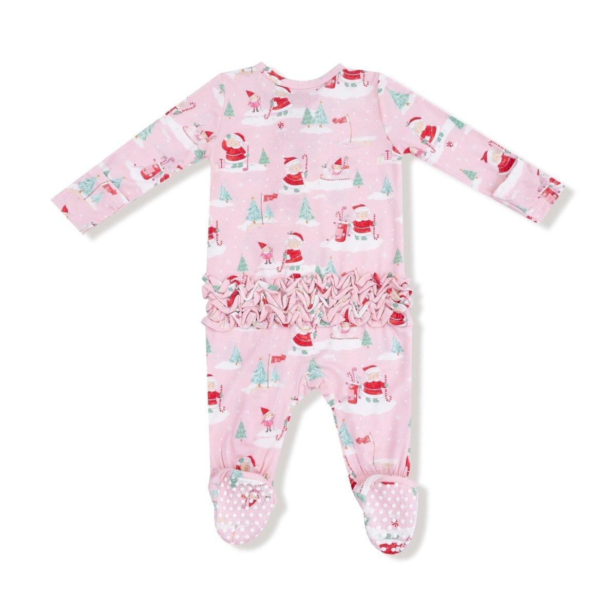 2 Way Zipper Ruffle Back Footie Angel Dear Everetts Place Boutique