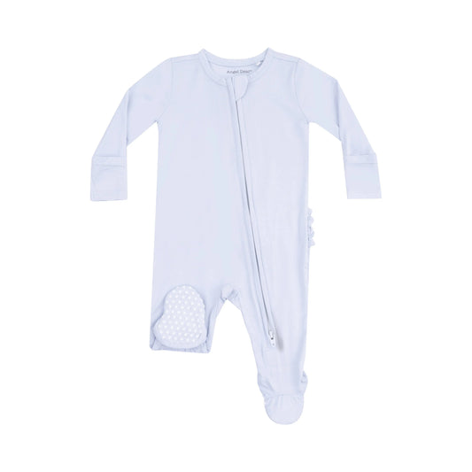 2 Way Zipper Ruffle Back Footie Angel Dear Bamboo Fabric Angel Dear Everetts Place: Online Boutique