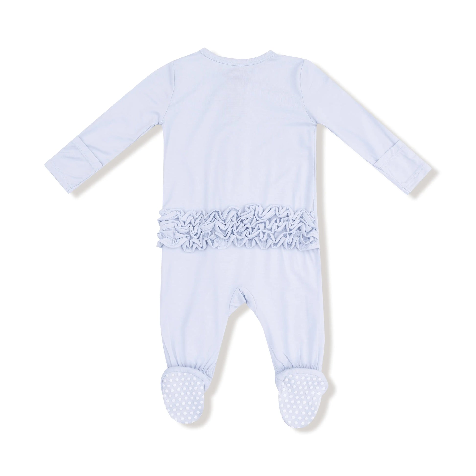 2 Way Zipper Ruffle Back Footie Angel Dear Bamboo Fabric Angel Dear Everetts Place: Online Boutique