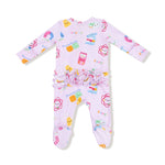 Angel Dear 2 Way Zipper Ruffle Back Footie Angel Dear Bamboo Fabric - Apparel & Accessories > Clothing > Baby & Toddler Clothing > Baby & Toddler Sleepwear 653