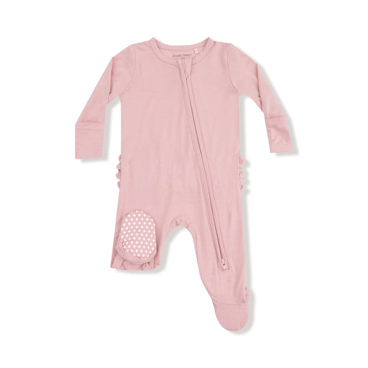 2 Way Zipper Ruffle Back Footie Angel Dear Bamboo Soft Angel Dear Everetts Place: Online Boutique