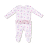 Angel Dear 2 Way Zipper Ruffle Back Footie for Babies in Soft Bamboo Fabric - Apparel & Accessories > Clothing > Baby & Toddler Clothing > Baby & Toddler Sleepwear 653