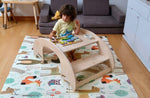 Kidodido 2 In 1 Montessori Wooden Seesaw Table Chair Set Kidodido - Everetts Place Boutique - 