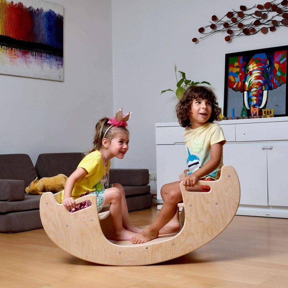 Kidodido 2 In 1 Montessori Wooden Seesaw Table Chair Set Kidodido - Everetts Place Boutique - 