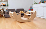2 In 1 Montessori Wooden Seesaw Table Chair Set Kidodido - Everetts Place Boutique - 