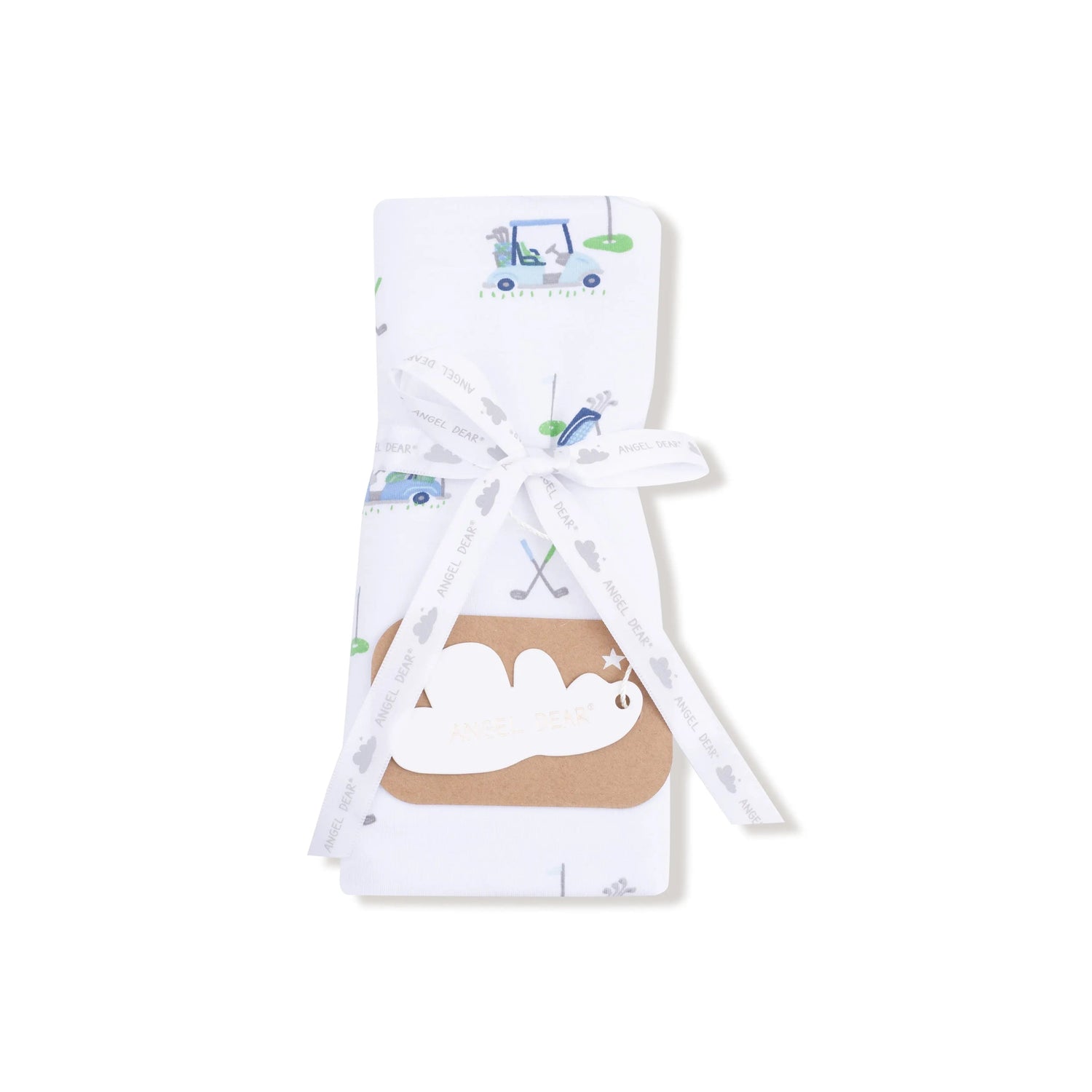 Angel Dear 2 Ply Burp Cloth With Binding Bamboo Viscose Absorbent - 