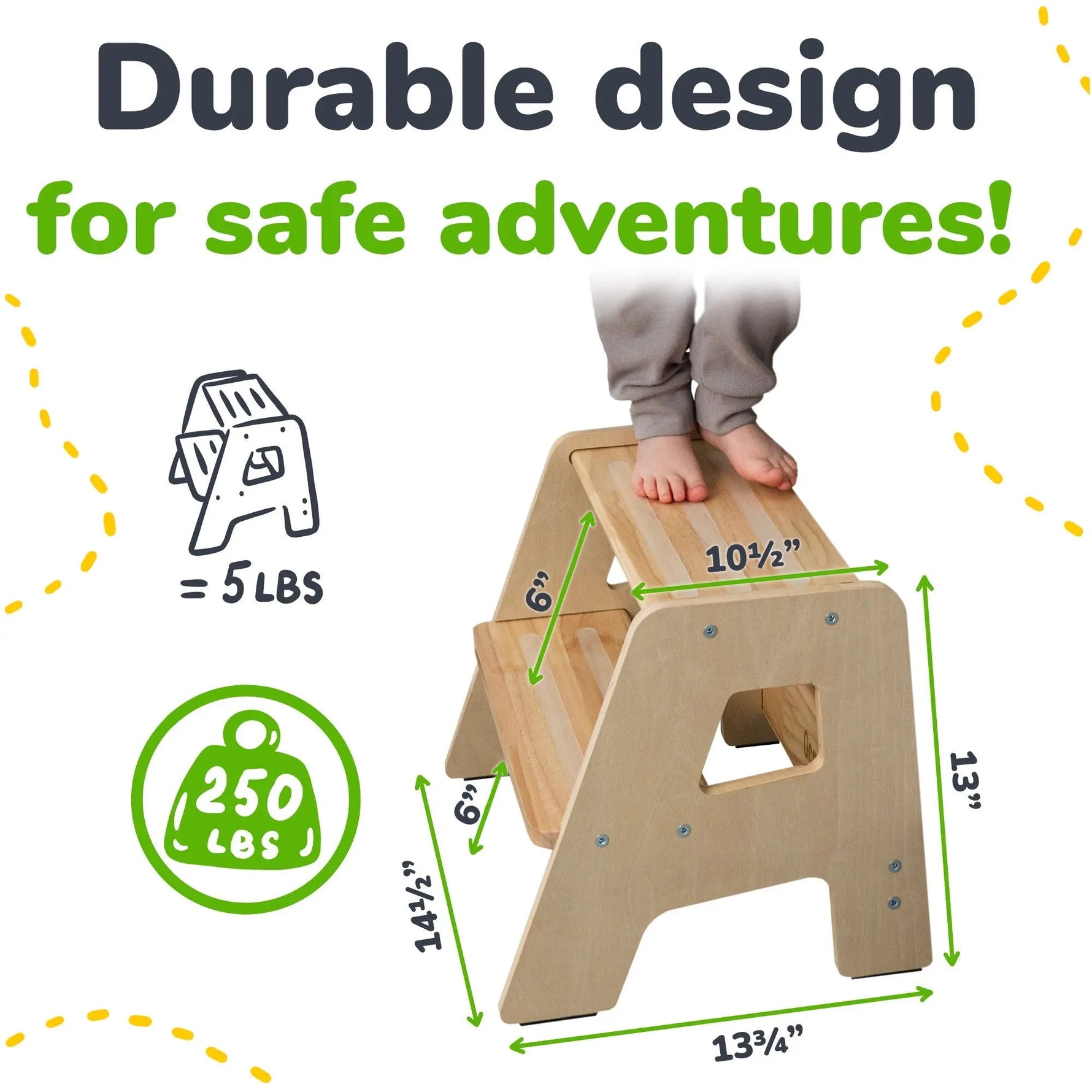 Ocodile.com 2 - Step Stool for Kids - 
