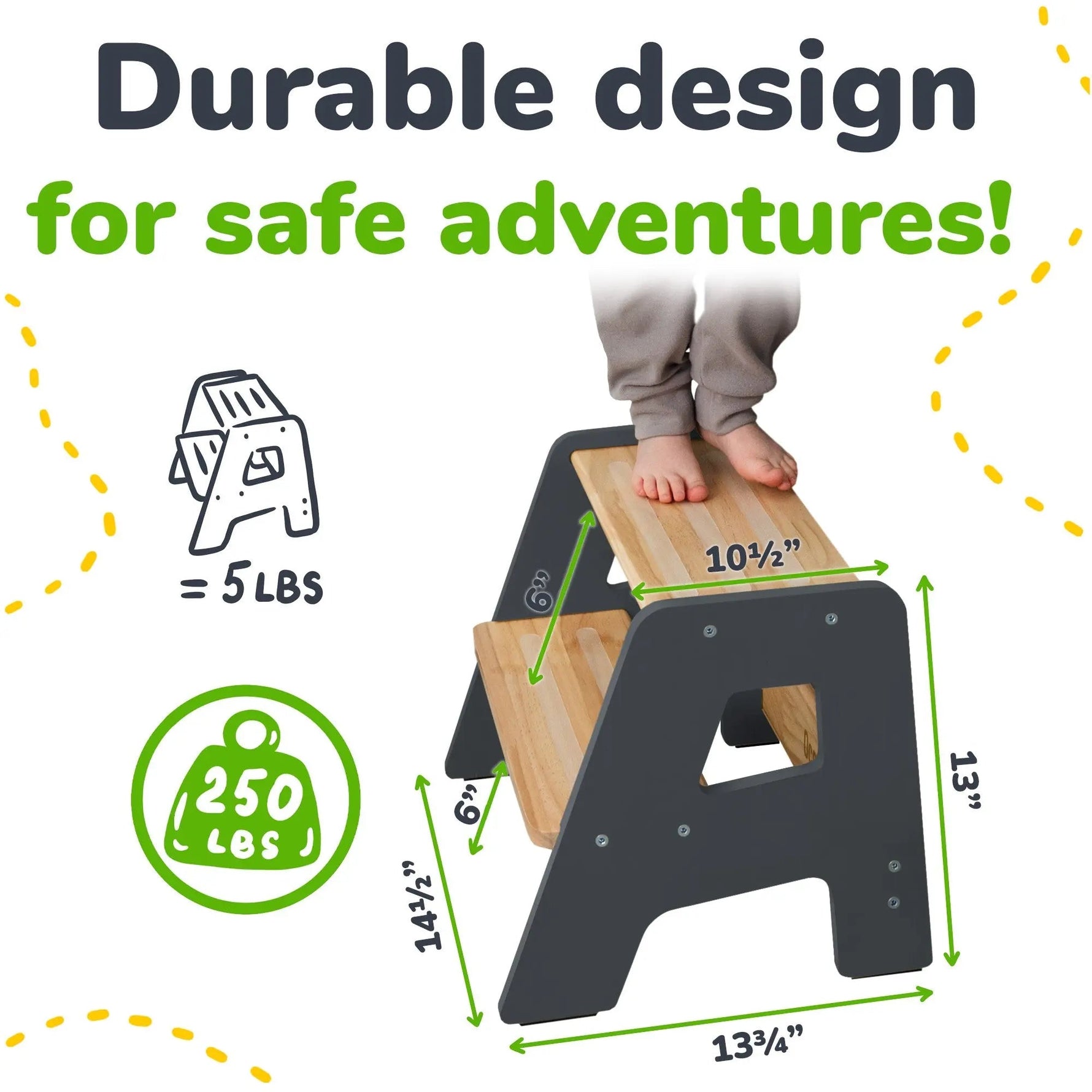 Ocodile.com 2 - Step Stool for Kids - 