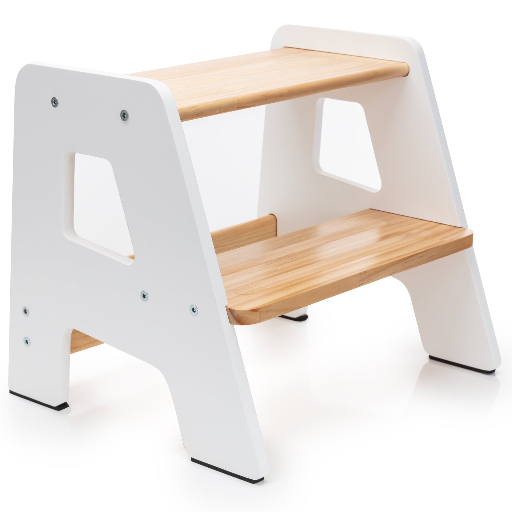 Ocodile.com 2-step wooden stool for kids, perfect for bathroom & kitchen.