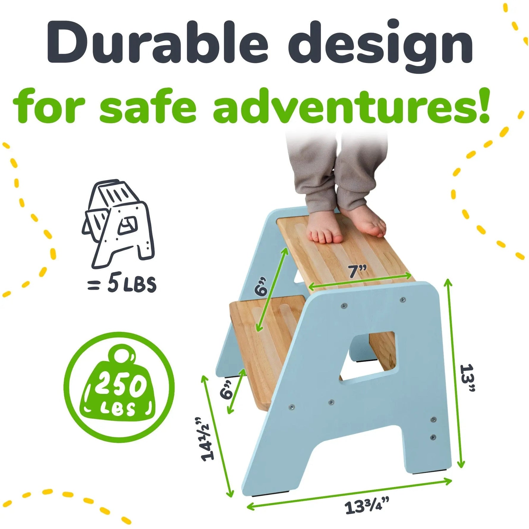 Ocodile.com 2 - Step Stool for Kids - 