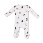 Angel Dear 2 Way Zipper Baby Footie in Soft Viscose from Bamboo Fabric - Everetts Place Boutique - 
