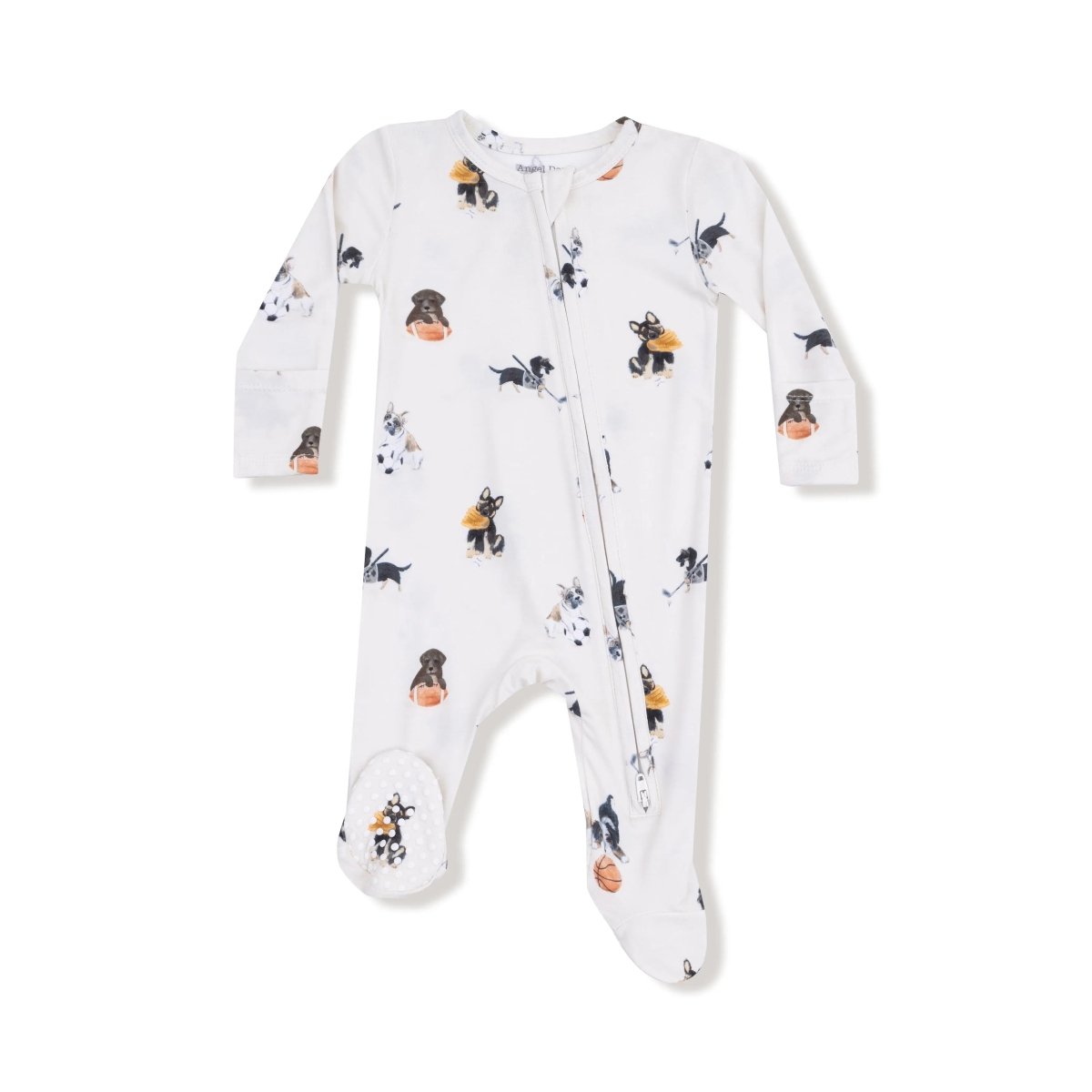 Angel Dear 2 Way Zipper Baby Footie in Soft Viscose from Bamboo Fabric - Everetts Place Boutique - 