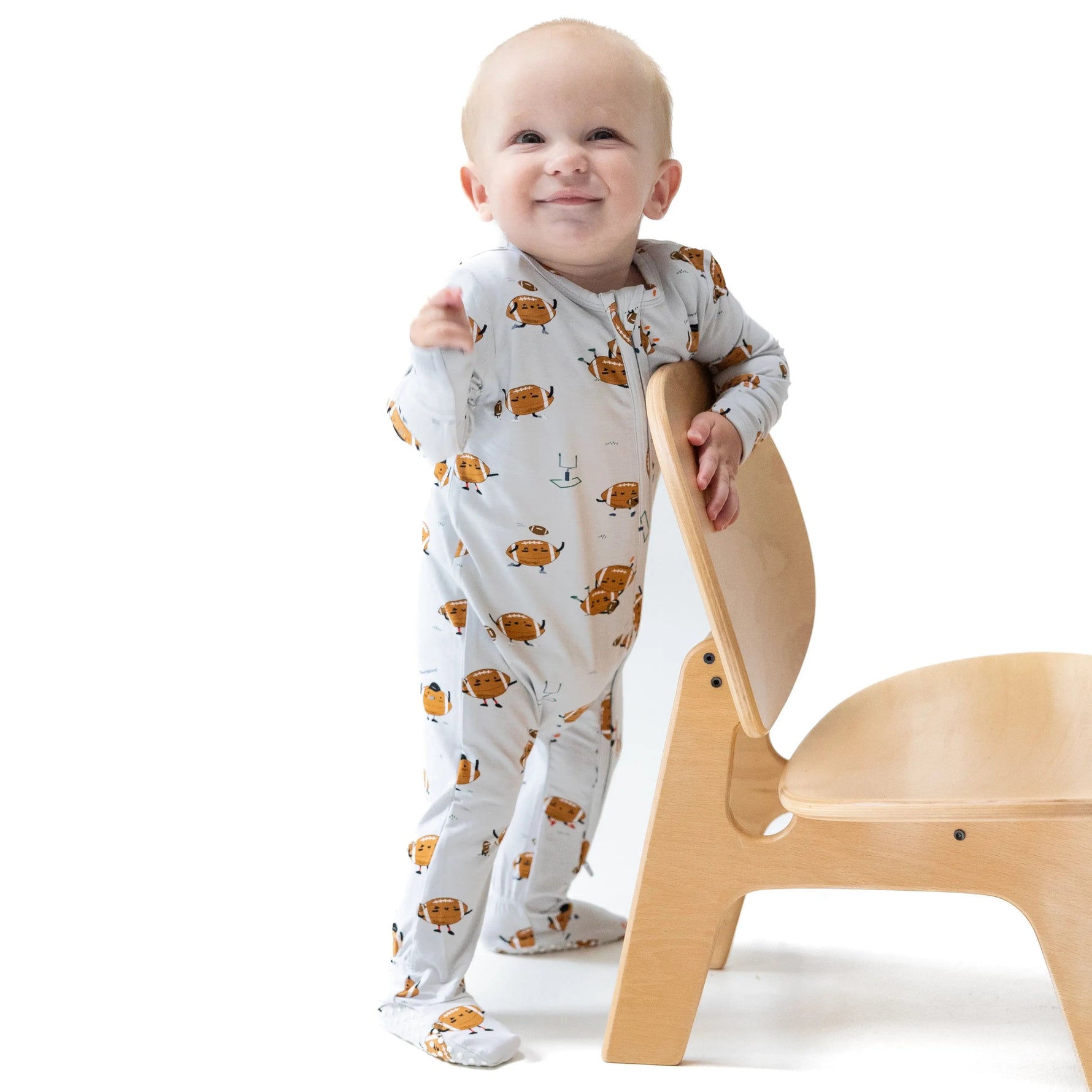 Angel Dear 2 Way Zipper Baby Footie Super Soft Viscose from Bamboo Fabric - 