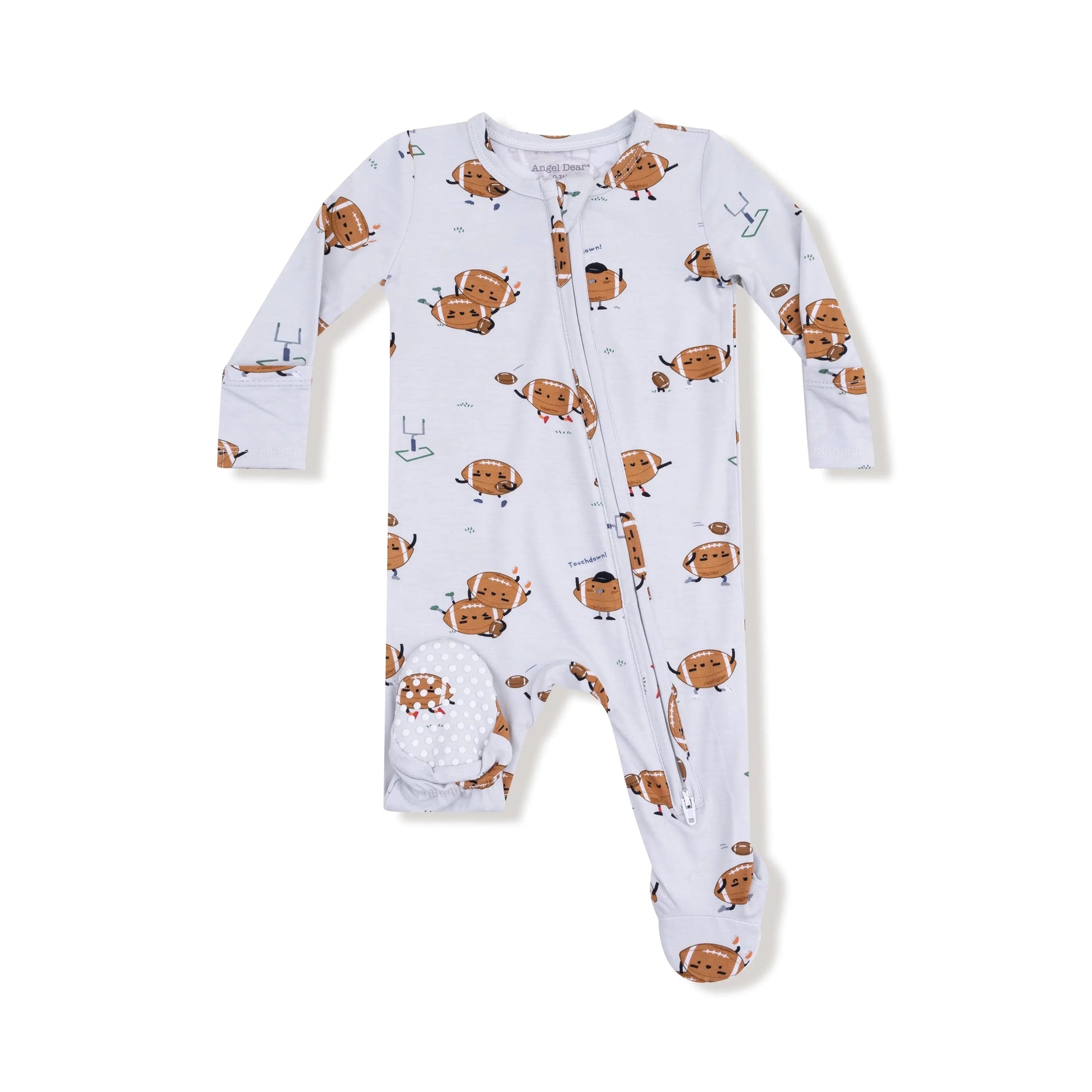 Angel Dear 2 Way Zipper Baby Footie Super Soft Viscose from Bamboo Fabric - 