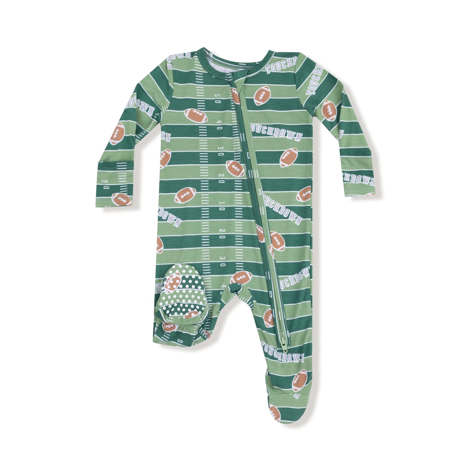 Angel Dear 2 Way Zipper Footie for Babies in Soft Viscose from Bamboo Fabric - 