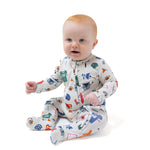 Angel Dear 2 Way Zipper Footie for Babies Soft Viscose from Bamboo Fabric Signature Prints - 