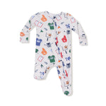 Angel Dear 2 Way Zipper Footie for Babies Soft Viscose from Bamboo Fabric Signature Prints - 