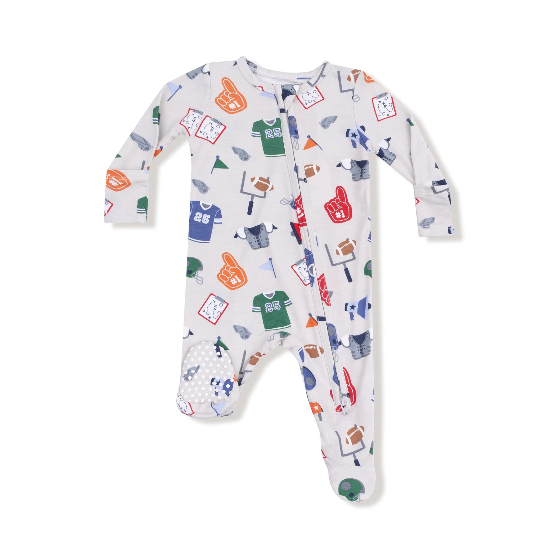 Angel Dear 2 Way Zipper Footie for Babies Soft Viscose from Bamboo Fabric Signature Prints - 
