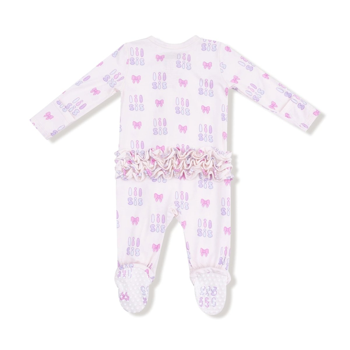 Angel Dear 2 Way Zipper Ruffle Back Footie for Babies in Soft Bamboo Fabric - Everetts Place Boutique - 