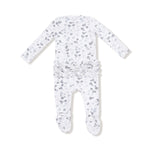 Angel Dear 2 Way Zipper Ruffle Back Footie For Baby Soft Ribbed Modal - Everetts Place Boutique - 