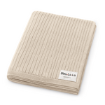 Bleu La La Organic Ribbed Knit Cotton Baby Blanket Made from 100 Percent Organic Cotton - Baby & Toddler > Swaddling & Receiving Blankets > Receiving Blankets Blanket