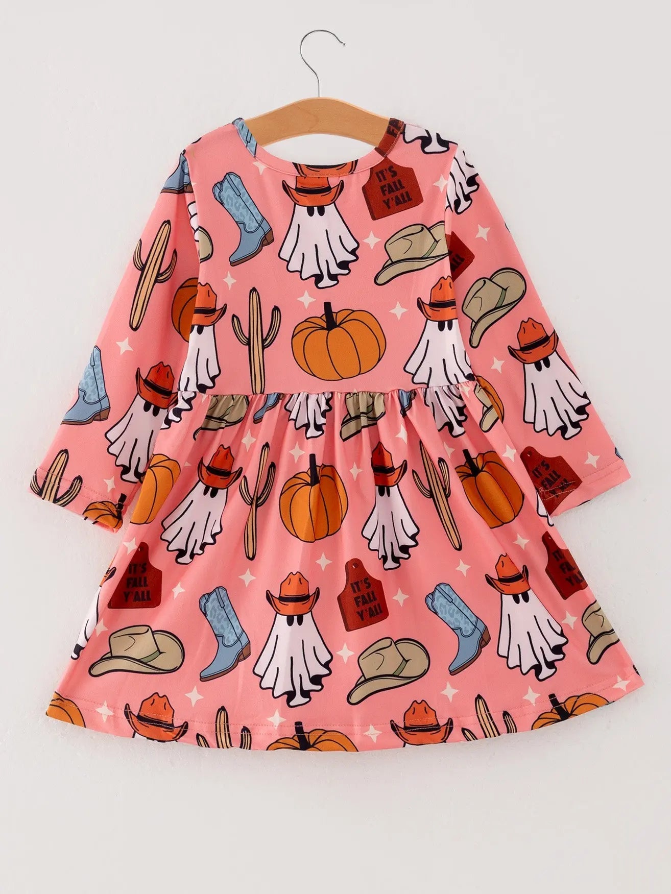 Rylee Faith Designs Colorful Plaid Ghost Print Dresses Set for Fun Halloween Celebrations - Apparel & Accessories > Clothing > Baby & Toddler Clothing > Baby & Toddler Dresses Dress