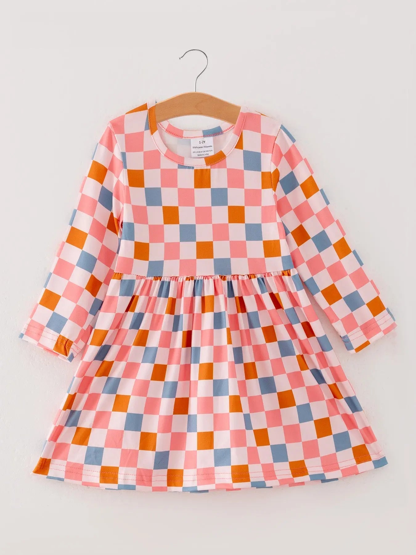 Rylee Faith Designs Colorful Plaid Ghost Print Dresses Set for Fun Halloween Celebrations - Apparel & Accessories > Clothing > Baby & Toddler Clothing > Baby & Toddler Dresses Dress