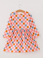 Rylee Faith Designs Colorful Plaid Ghost Print Dresses Set for Fun Halloween Celebrations - Apparel & Accessories > Clothing > Baby & Toddler Clothing > Baby & Toddler Dresses Dress