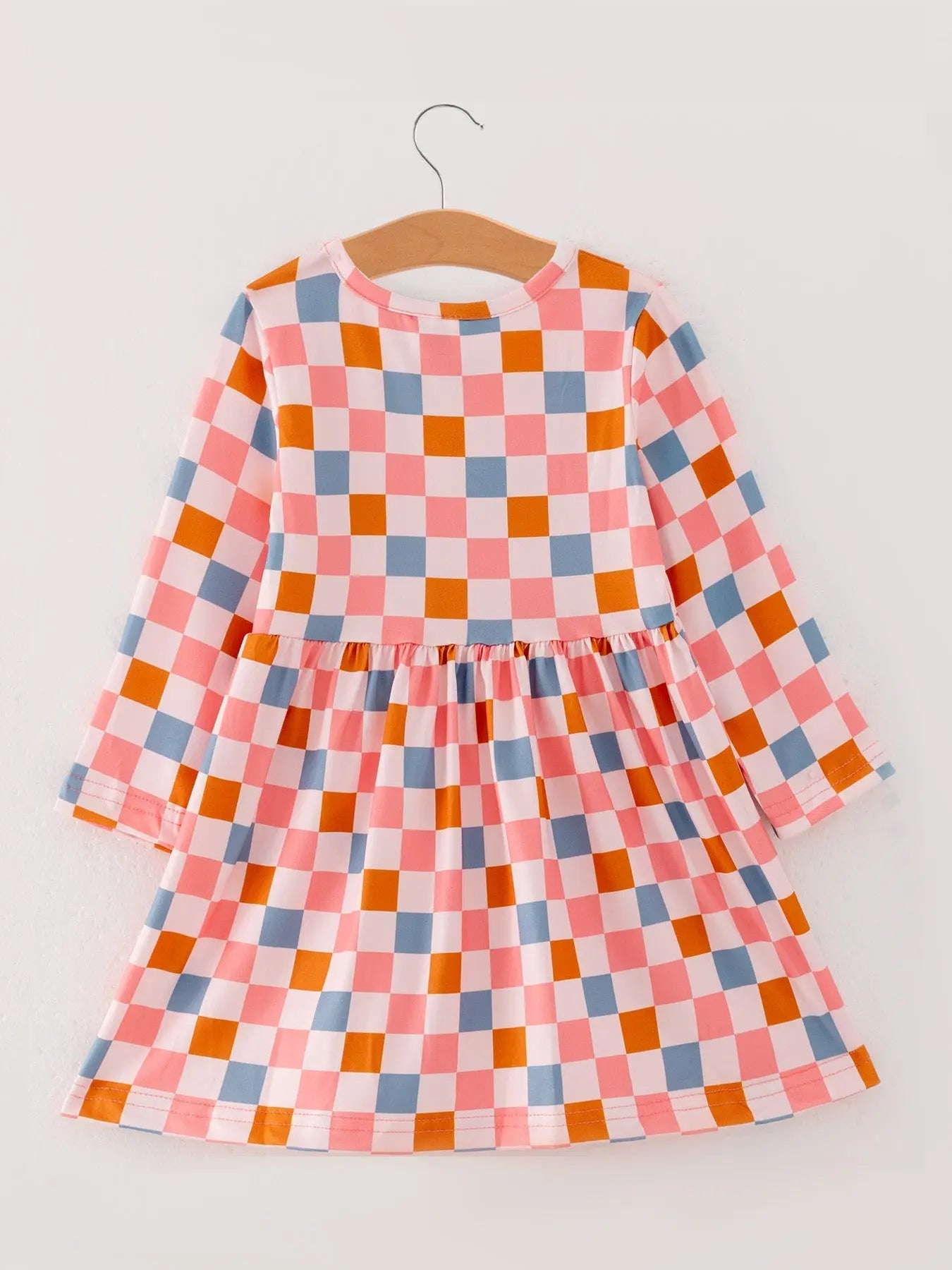 Rylee Faith Designs Colorful Plaid Ghost Print Dresses Set for Fun Halloween Celebrations - Apparel & Accessories > Clothing > Baby & Toddler Clothing > Baby & Toddler Dresses Dress