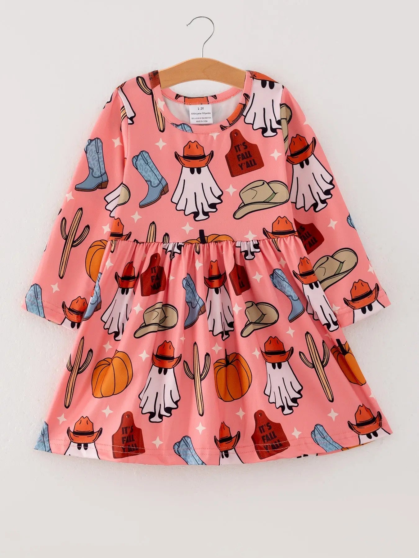 Rylee Faith Designs Colorful Plaid Ghost Print Dresses Set for Fun Halloween Celebrations - Apparel & Accessories > Clothing > Baby & Toddler Clothing > Baby & Toddler Dresses Dress