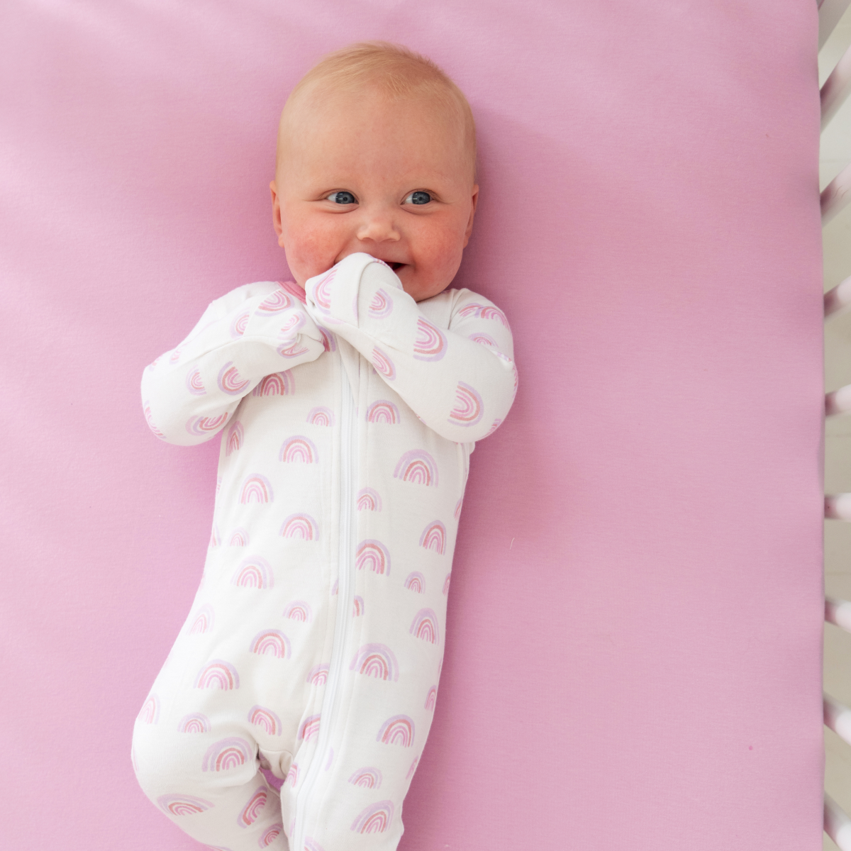 Soft & Breathable Bamboo Fitted Crib Sheet by Dreamland Baby