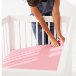 Soft & Breathable Bamboo Fitted Crib Sheet by Dreamland Baby