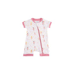 Dreamland Baby LuxeWeave Baby Short Sleeve Bamboo Romper for Softness and Comfort - Apparel & Accessories > Clothing > Sleepwear & Loungewear > Pajamas Pajamas