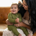 Dreamland Baby LuxeWeave Baby Bamboo Pajamas with DreamCuffs for Ultimate Sleep Comfort - Apparel & Accessories > Clothing > Sleepwear & Loungewear > Pajamas Pajamas