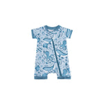 Dreamland Baby LuxeWeave Baby Short Sleeve Bamboo Romper for Softness and Comfort - Apparel & Accessories > Clothing > Sleepwear & Loungewear > Pajamas Pajamas
