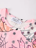 Rylee Faith Designs Spooky Halloween Dress with Ghost and Pumpkin Print for Festive Women - Apparel & Accessories > Clothing > Dresses Dress