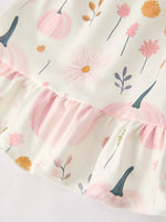 Rylee Faith Designs Cute Pumpkin Print Dress for Girls Perfect for Halloween Celebrations - Apparel & Accessories > Clothing > Dresses Dress