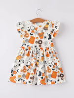 Rylee Faith Designs Halloween Character Pattern Dress for Girls Perfect for Parties - Apparel & Accessories > Clothing > Dresses Dress