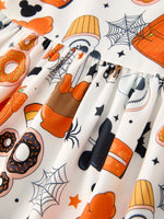 Rylee Faith Designs Halloween Character Pattern Dress for Girls Perfect for Parties - Apparel & Accessories > Clothing > Dresses Dress