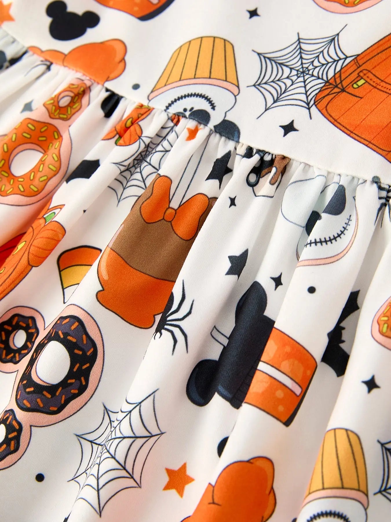 Rylee Faith Designs Halloween Character Pattern Dress for Girls Perfect for Parties - Apparel & Accessories > Clothing > Dresses Dress