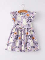 Rylee Faith Designs Magic Purple Ghost Flying Sleeve Dress for Halloween Parties - Apparel & Accessories > Clothing > Dresses Dress